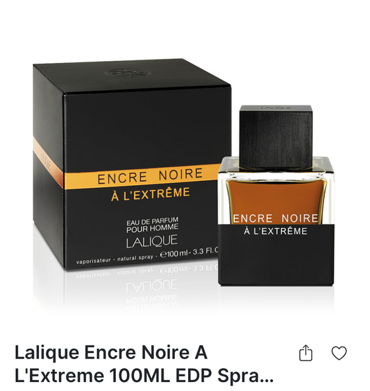 Lalique Encre noir a l’extrême 100 ml  EDP (M)