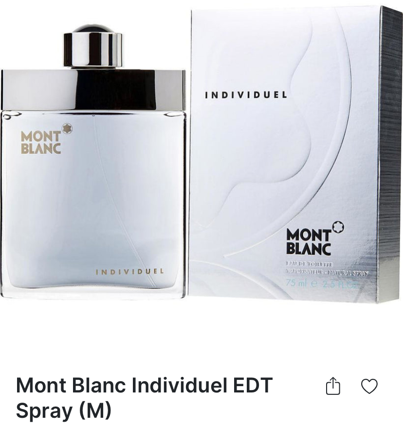 Mont Blanc individual EDT spray (M) 75 ml