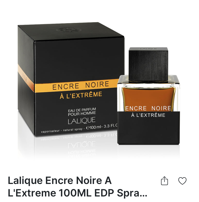 Lalique Encre noir l’Extreme 100 ml EDP spray